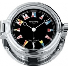 Wempe REGATTA Clock, Dial with Nauctic Flags (140mm Ø) (Chromed)